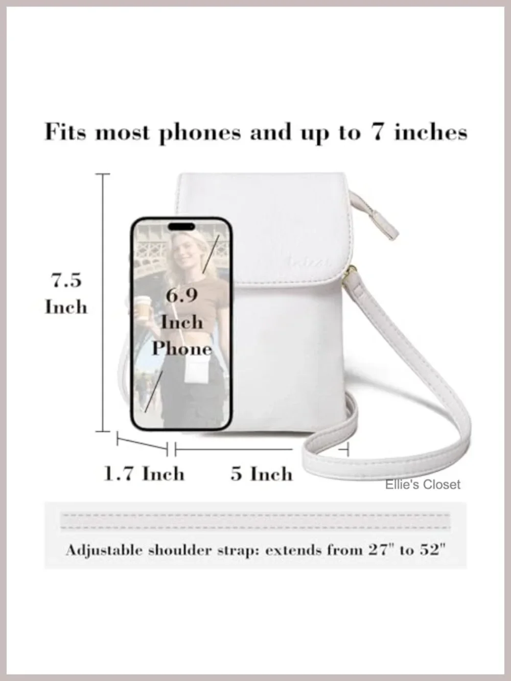 Small Crossbody Bag Women Vegan Leather Phone Purse